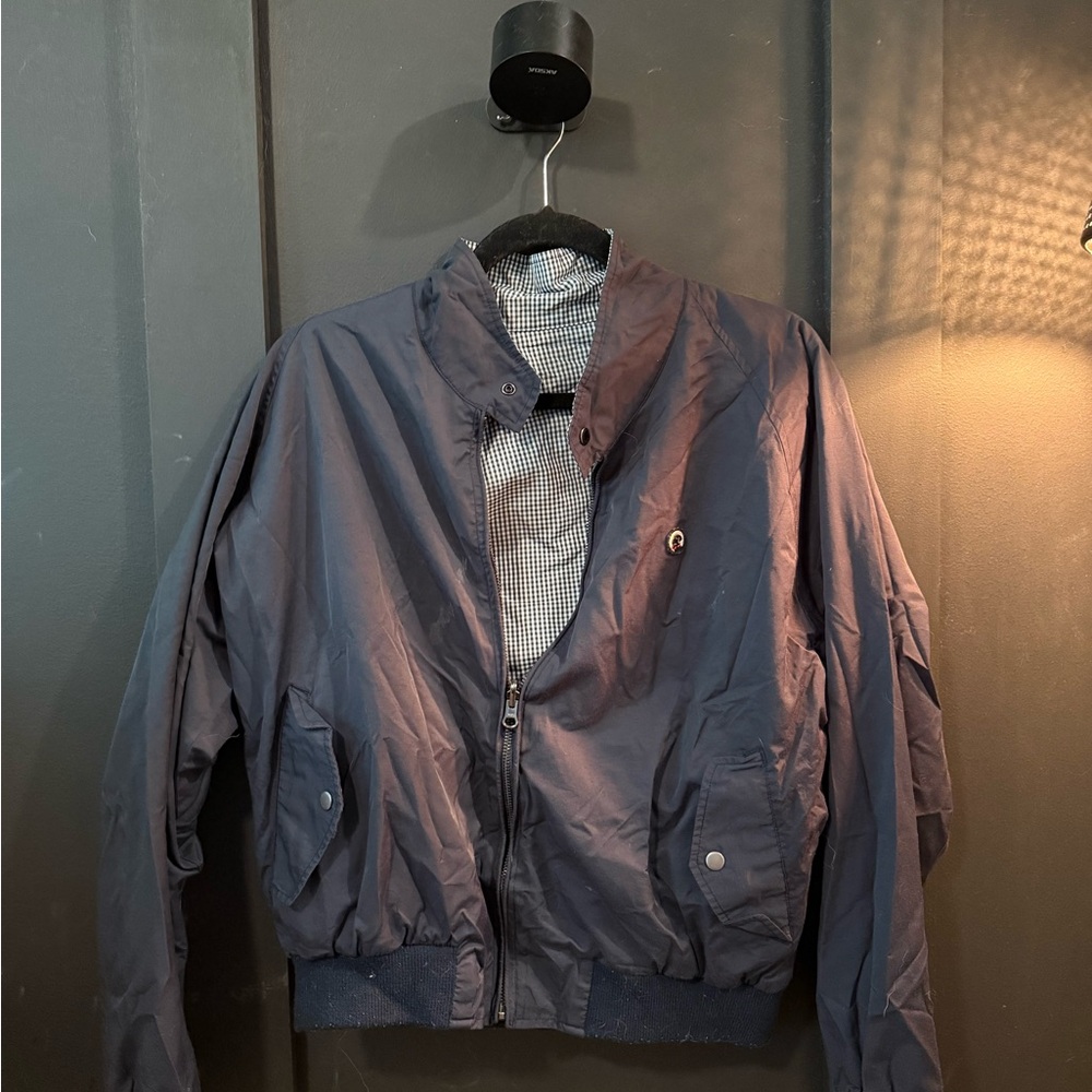 Southern Proper Dark Blue Bomber Jacket
